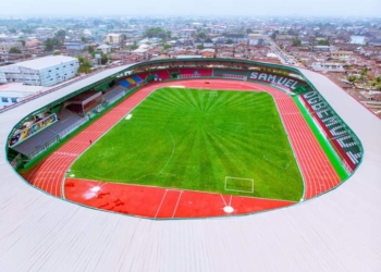 Ahead AFCON qualifier game, Shaibu, Pinnick inspect Samuel Ogbemudia Stadium