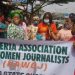 Day women journalists and Red Cross took Covid-19 sensitisation to a major market in Benin