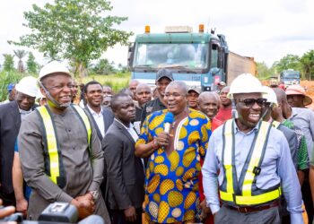 Obaseki inspects ongoing construction of 16.7km Ikpako-Ajoki Road