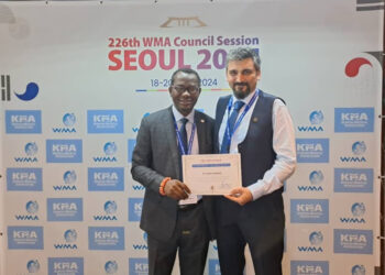 Enabulele conferred with the Honorary Membership of the Turkish Medical Association