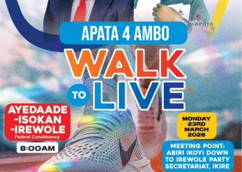 APATA 4 AMBO Movement intensifies mobilisation with Walk to Win Rally in Ayedaade, Isokan, Irewole